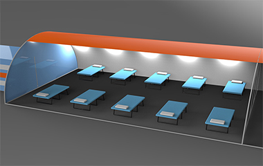 Emergency Use Inflatable Movable Negative Pressure Clean Room Isolation Systems 